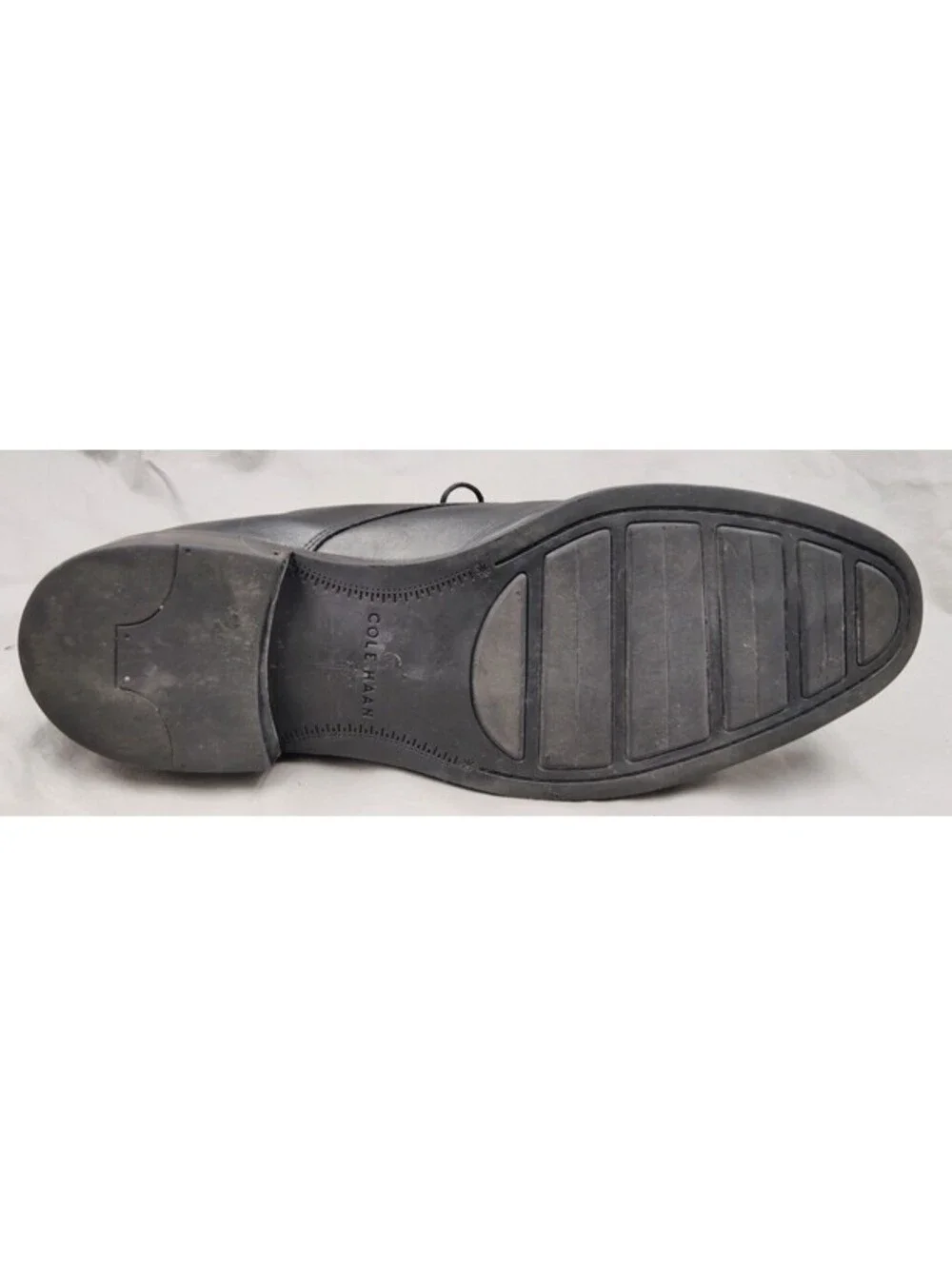 Cole Haan C11630 Lenox Hill Men's 10.5 M Black Leather Cap Toe Dress Shoes